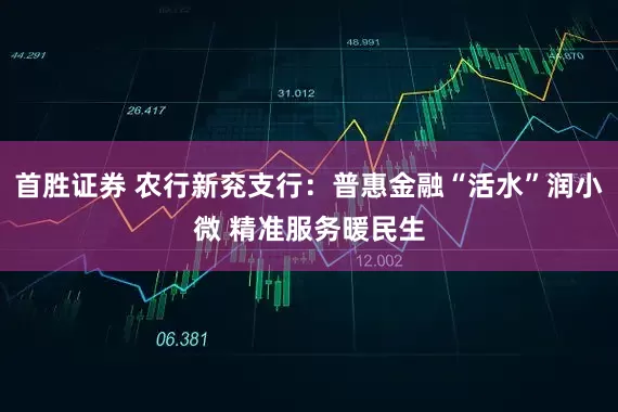 首胜证券 农行新兖支行：普惠金融“活水”润小微 精准服务暖民生