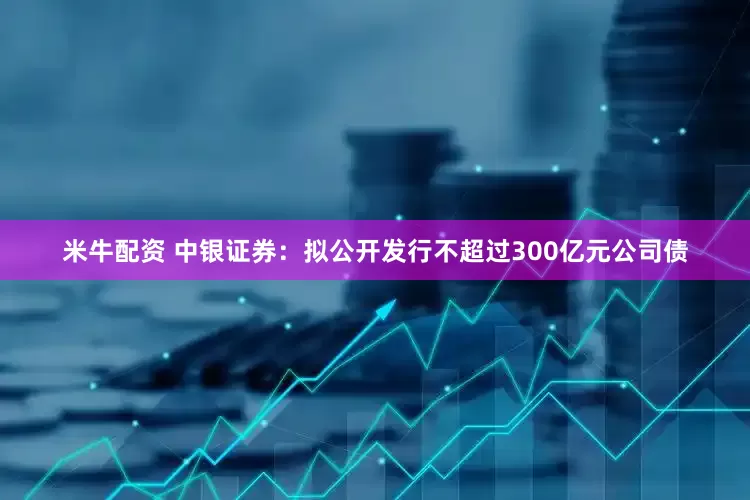 米牛配资 中银证券：拟公开发行不超过300亿元公司债